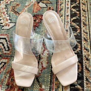 BP. Nude clear sandal 👡
